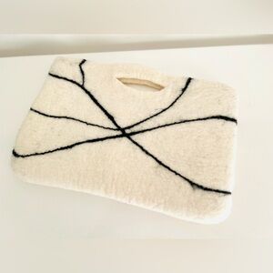 Handmade Wool Felt clutch